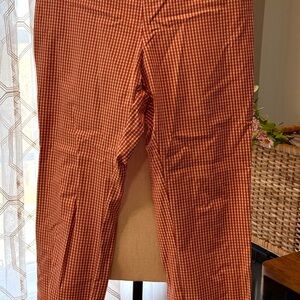 Rust Checkmen Stretch Women’s Pants